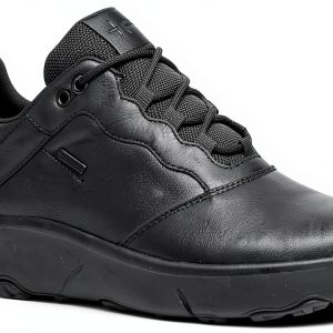 Geox Mens Sneakers Breathable Lace Up Black Coffee-0