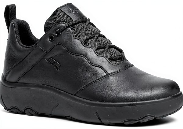 Geox Mens Sneakers Breathable Lace Up Black Coffee-0