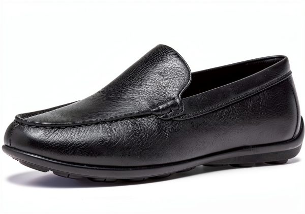 Mens Slip On Loafers Lightweight Comfortable Black Coffee-3