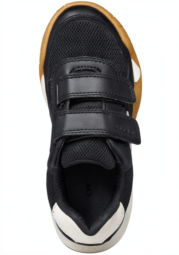 Geox Boys Breathable Shoes Black Lt Ivory Size 10.5 Little-2