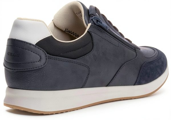 Geox Mens Sneakers Breathable Comfort Navy Coffee Sizes-6