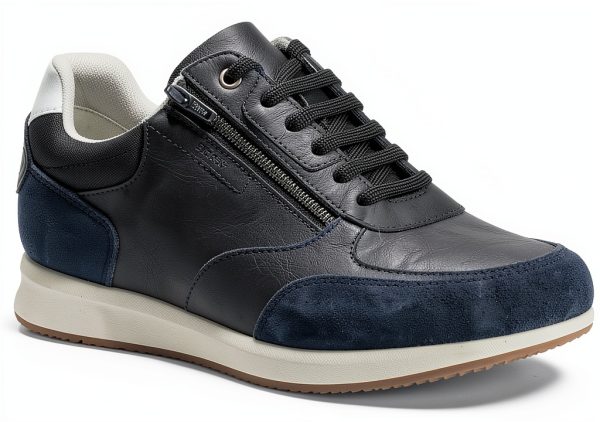 Geox Mens Sneakers Breathable Comfort Navy Coffee Sizes-1
