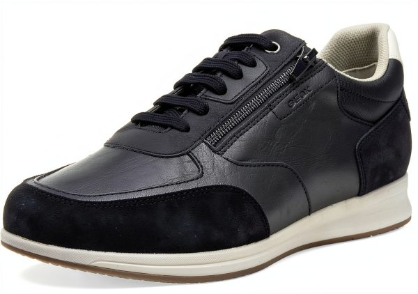 Geox Mens Sneakers Breathable Comfort Navy Coffee Sizes-0