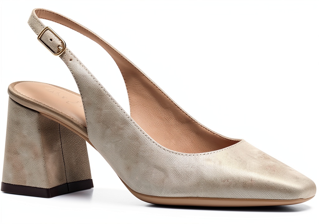 Geox womens pumps in Gold color on a neutral background