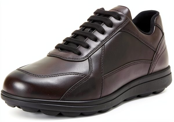 Leather Sneakers Mens Fashion Black Blue Navy Cognac-0