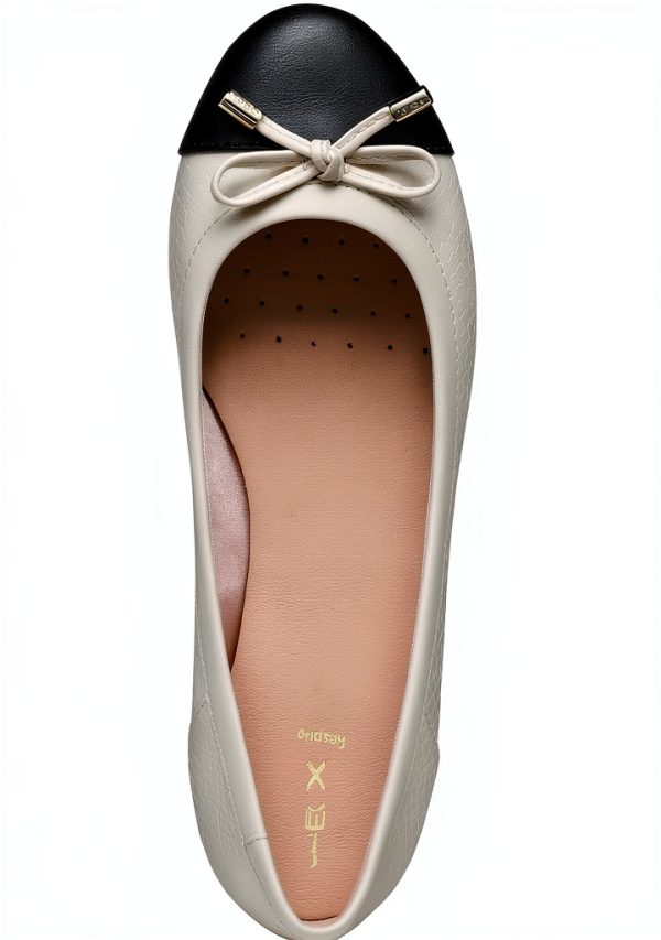 Geox Womens Flats Breathable Comfortable Black Shoes-4