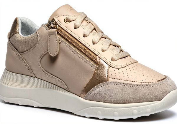 Geox Womens Breathable Sneakers Papyrus Navy Sizes Available-2