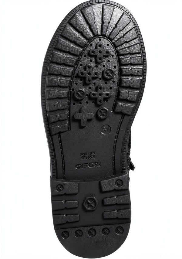 Geox Girls Boots Breathable Black Kids Footwear-4