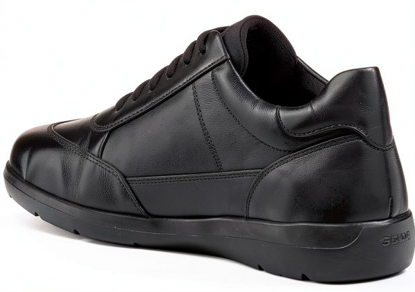 Geox Mens Black Sneakers Breathable Comfortable Sizes-3