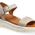 Geox Womens Sandals Breathable Navy Lt Taupe Sizes-0