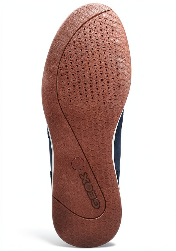 Geox Mens Sneakers Breathable Comfort Navy Coffee Sizes-2