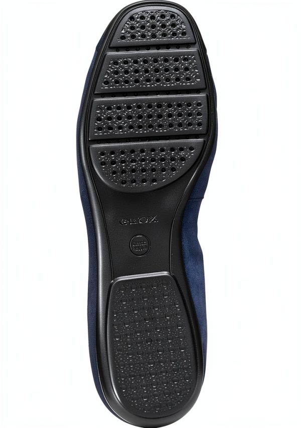 Geox Womens Shoes Breathable Easy On Footwear Black Navy-6