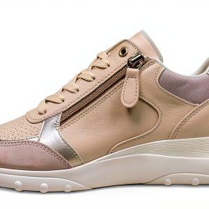 Geox Womens Breathable Sneakers Papyrus Navy Sizes Available-0