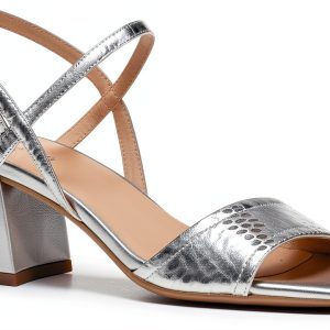 Geox Womens Heeled Sandals Perforated Sole Buckle Strap-0