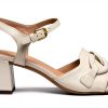 Geox Womens Heeled Sandals Breathable Buckle Strap-3