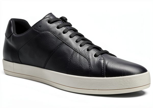 Geox Mens Breathable Sneakers Black White Sizes Available-5