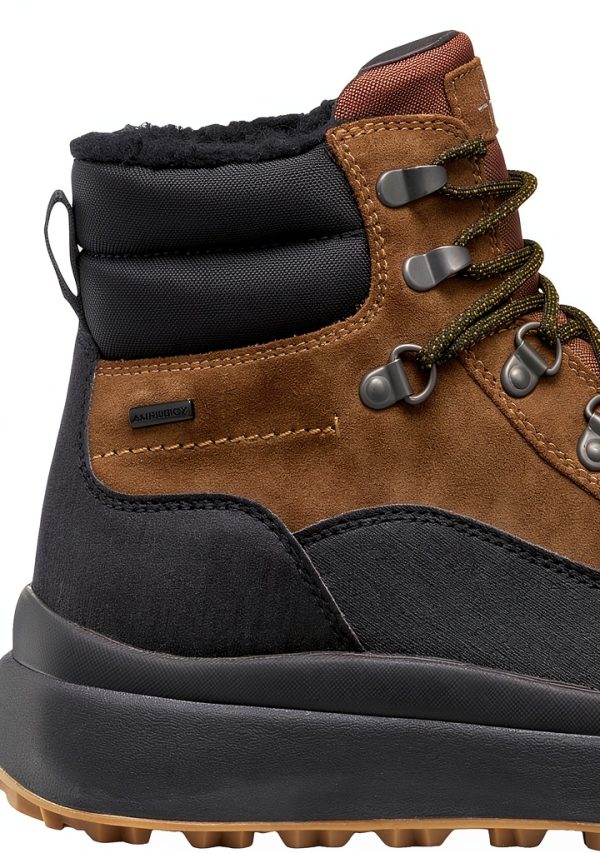 Geox Mens Breathable Western Boots Toffee Black Military-6