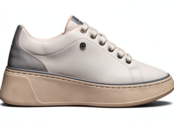 Geox Womens Breathable Sneakers Lace Up Zip Closure-3