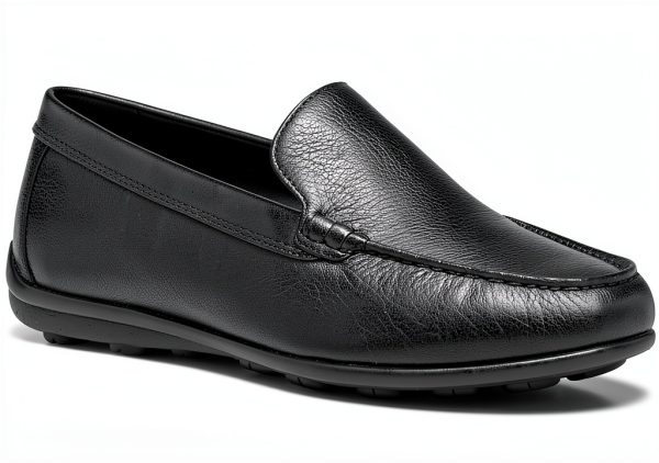 Mens Slip On Loafers Lightweight Comfortable Black Coffee-2