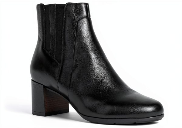 Geox Womens Black Ankle Boots Breathable Comfortable-0