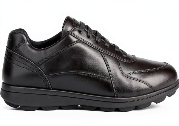 Leather Sneakers Mens Fashion Black Blue Navy Cognac-1