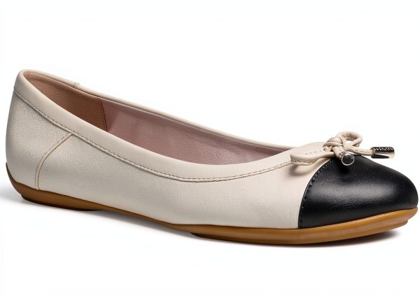 Geox Womens Flats Breathable Comfortable Black Shoes-0