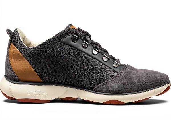 Geox Mens Sneakers Leather Lace-Up Low-Top Breathable-5