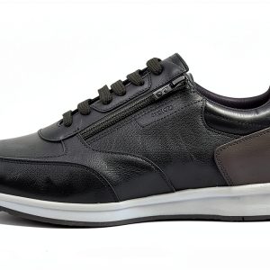 Geox Mens Breathable Comfortable Sneakers Black Size 12-0