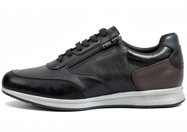 Geox Mens Breathable Comfortable Sneakers Black Size 12-0