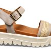 Geox Womens Sandals Breathable Navy Lt Taupe Sizes-1