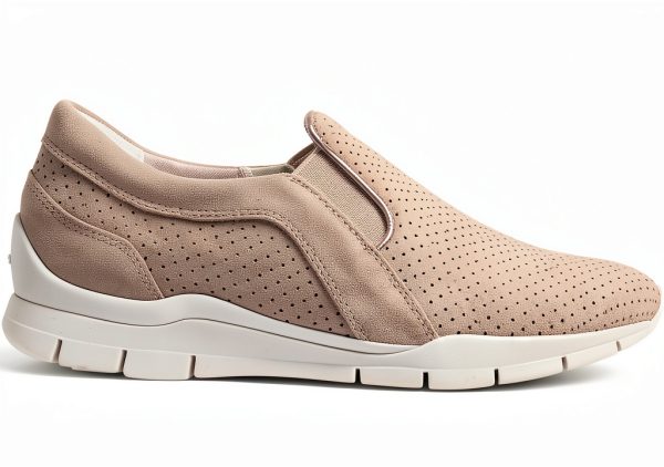 Geox Womens Sneakers Soft Suede Leather Casual Shoes-1