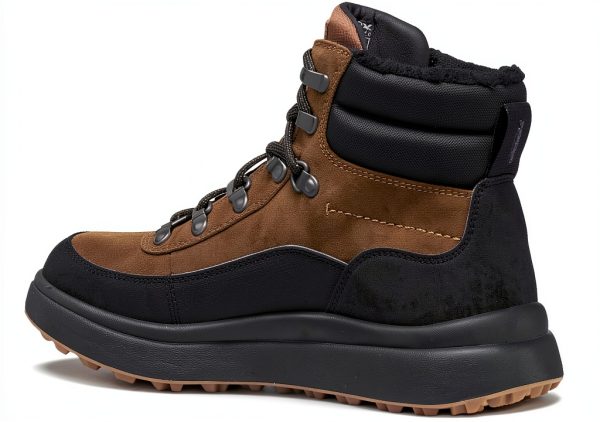 Geox Mens Breathable Western Boots Toffee Black Military-2