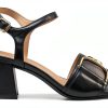 Geox Womens Heeled Sandals Breathable Comfortable Black-3