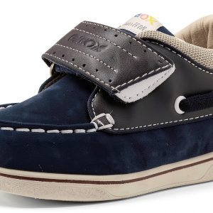 Geox Boys Navy Sneakers Breathable Waterproof Sole-0
