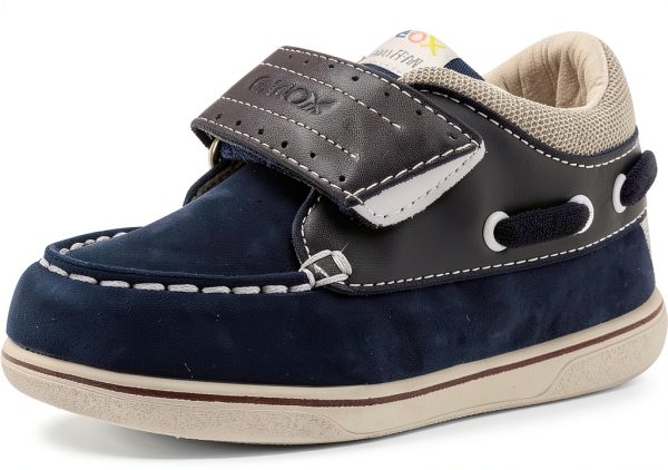 Geox Boys Navy Sneakers Breathable Waterproof Sole-0