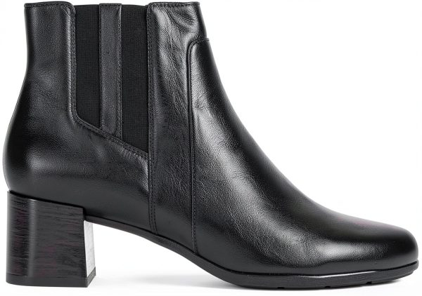 Geox Womens Black Ankle Boots Breathable Comfortable-3
