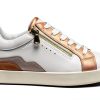 Geox Womens Sneakers Breathable Optic White Nude Size 85-4
