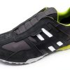Geox Mens Breathable Sneakers Graphite Lime Green Navy-2