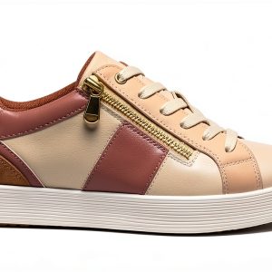 Geox Breathable Womens Shoes Beige Size 6 to 9.5-0