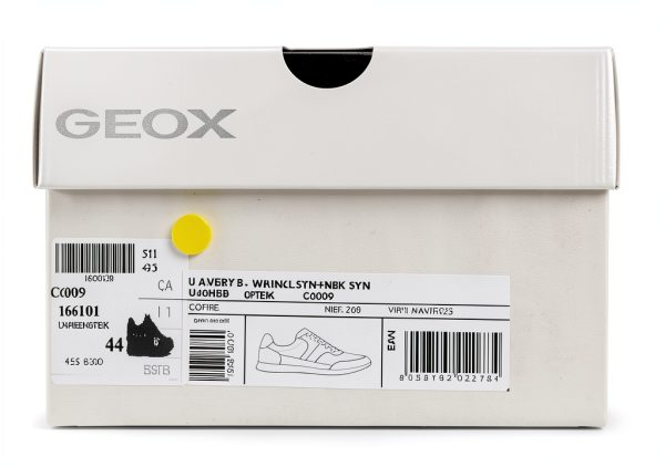 Geox Mens Sneakers Breathable Comfort Lace Zip Navy Coffee-7