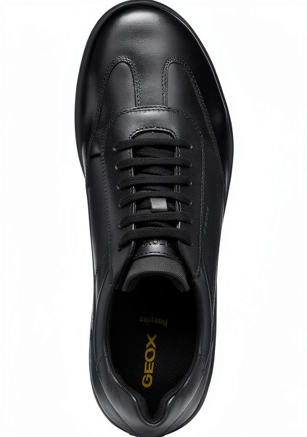 Geox Mens Black Sneakers Breathable Comfortable Sizes-4