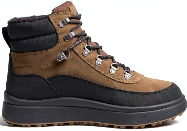 Geox Breathable Mens Boots Military Black Toffee Black-2