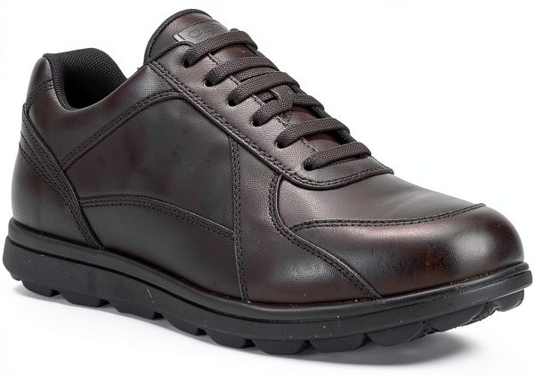Leather Sneakers Mens Fashion Black Blue Navy Cognac-3