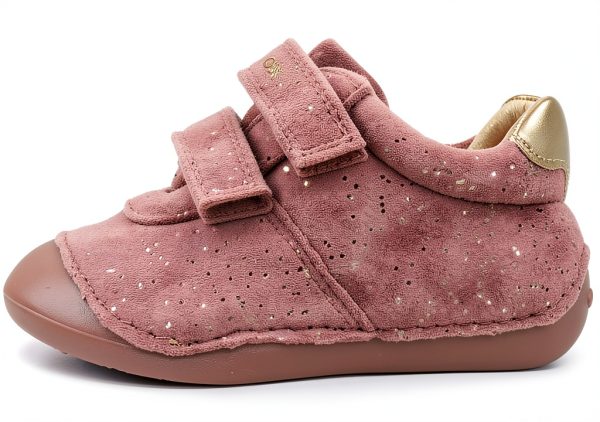 Geox Baby Girls Pink Sneakers Breathable Everyday Sturdy-2