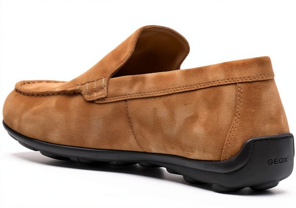 Mens Slip On Loafers Lightweight Comfortable Coffee Black-3