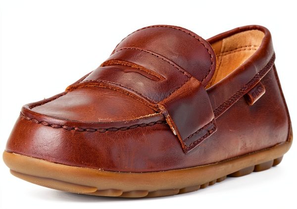 Geox Boys Loafers Rubber Sole Light Beige Navy Coffee Sizes-0
