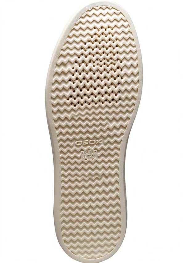 Geox Mens Breathable Sneakers White Black Sizes Available-5