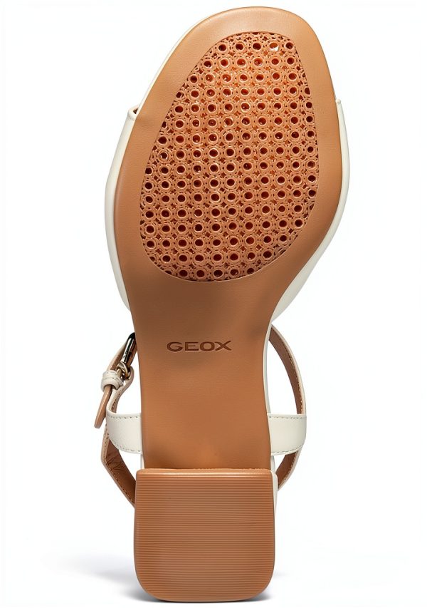 Geox Womens Heeled Sandals Breathable Buckle Strap-2