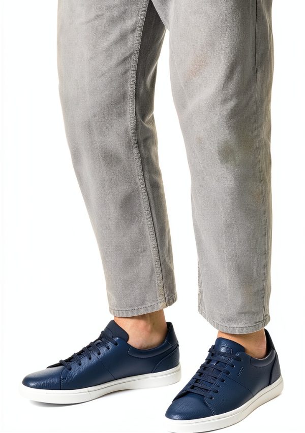 Geox Mens Breathable Sneakers Black White Sizes Available-1