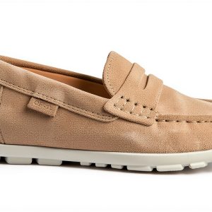 Geox Boys Loafers Light Beige Navy White Kids Casual Shoes-0